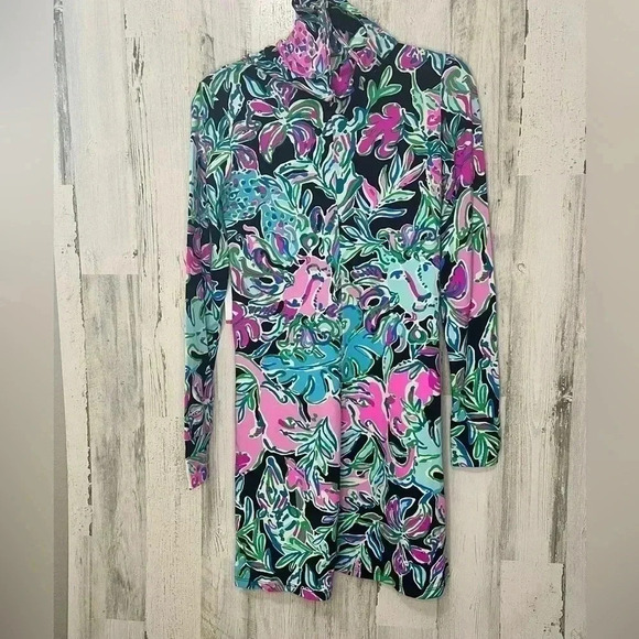 NWT Lilly Pulitzer LilShield UPF 50+ Dress in Let’s Get‎ Wild Print Size XXS - Picture 8 of 12